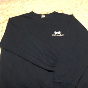 Navy blue simply southern shirt. Long sleeve. L